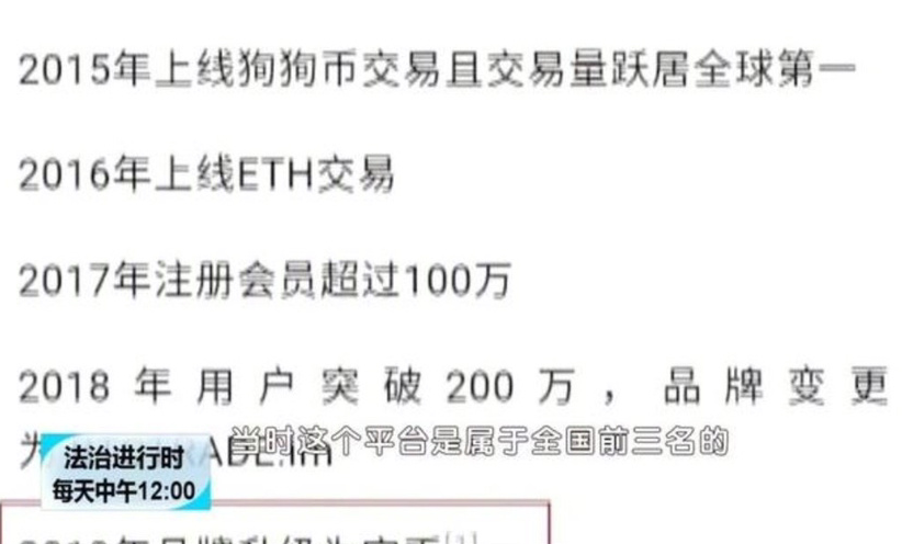 北京卫视法治进行时揭秘虚拟货币投资骗局：狗狗币暴涨200倍后平台关闭