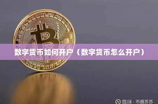 数字货币开户指南：从比特币到央行数字货币的全面解析